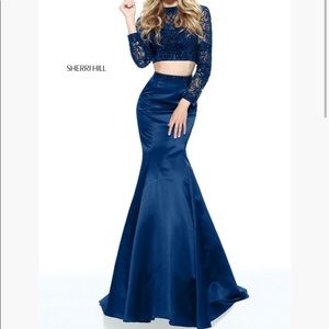 Sherri Hill two piece prom dress